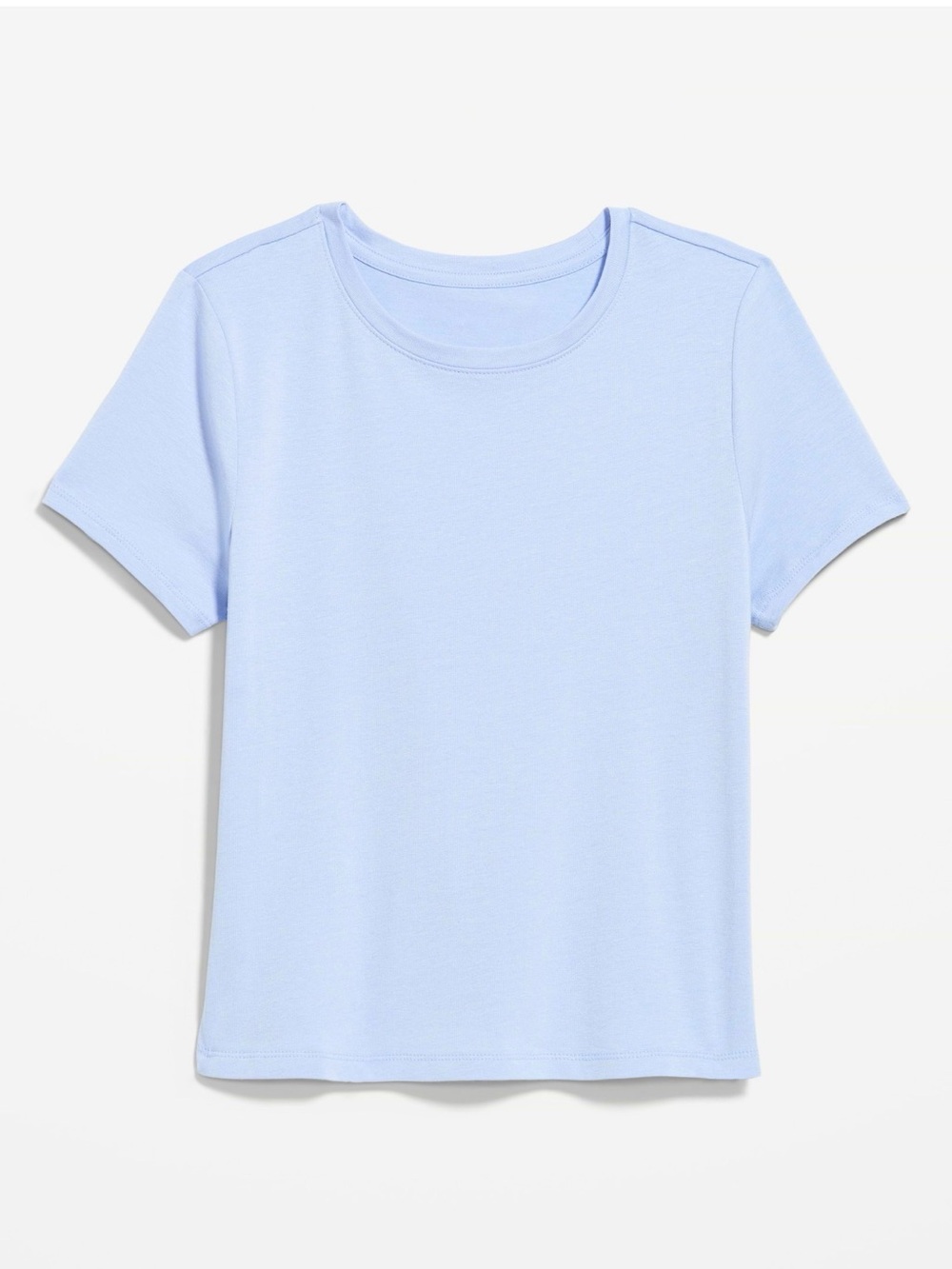 Old Navy Light Blue Crew Tee with Printed Logo